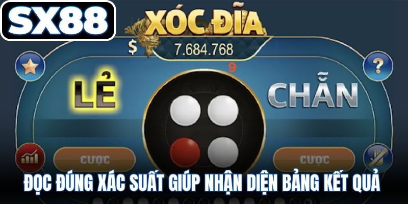 Đọc đúng xác suất giúp nhận diện bảng kết quả rõ hơn